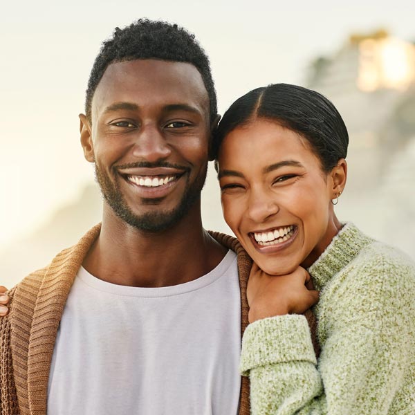 smiling couple