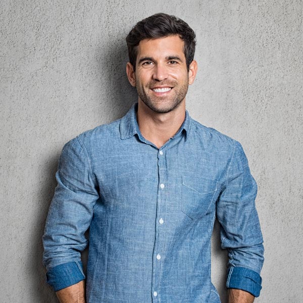 smiling man