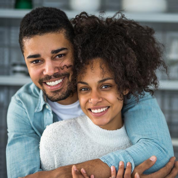 smiling couple